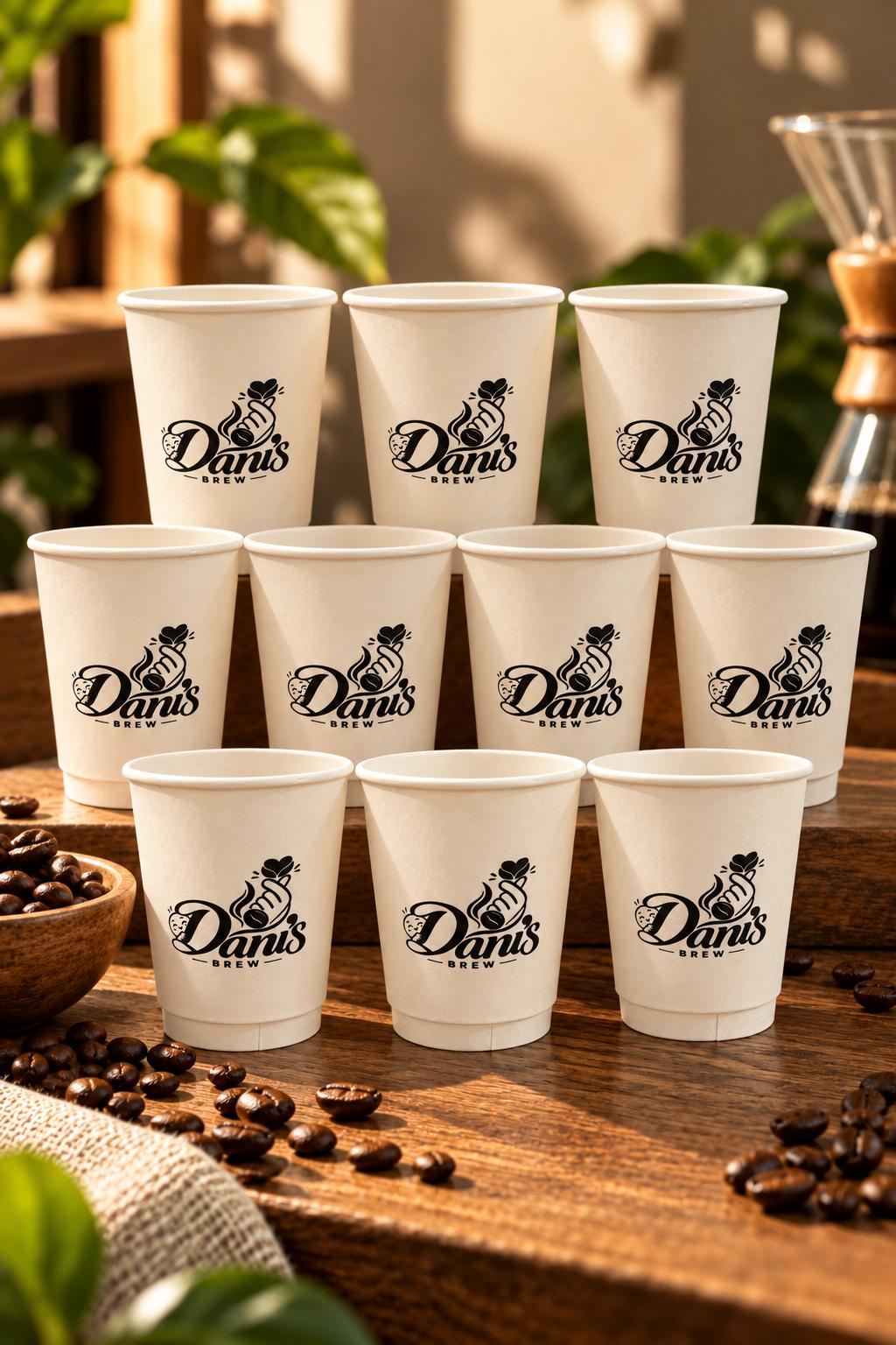 10 x أكواب دبل Dani's 12 Oz - 1