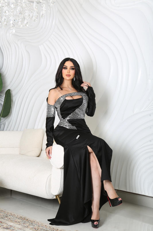 فستان سهره كريب حرير