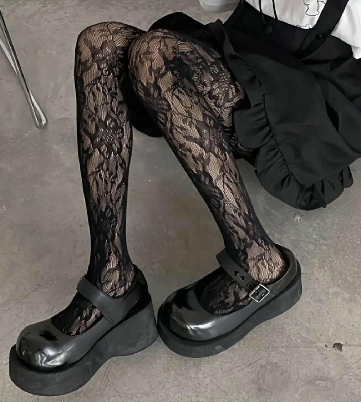 VEMO| Women's Lace Transparent Tights
