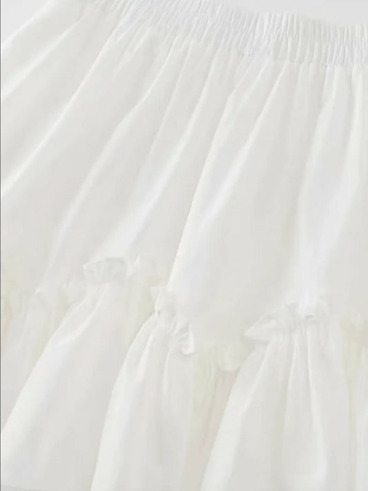 VEMO | Ruffled Tiered Midi Skirt