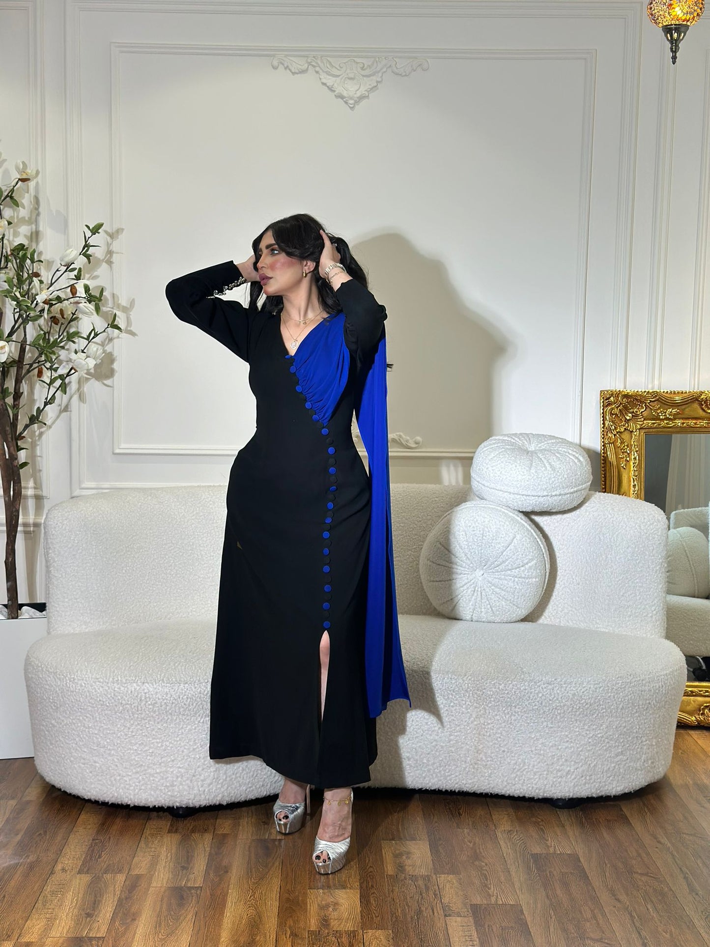 فستان سهره ناعم كريب ايطالي
