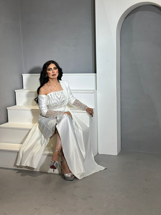 فستان سهره خام ميكادو +شك