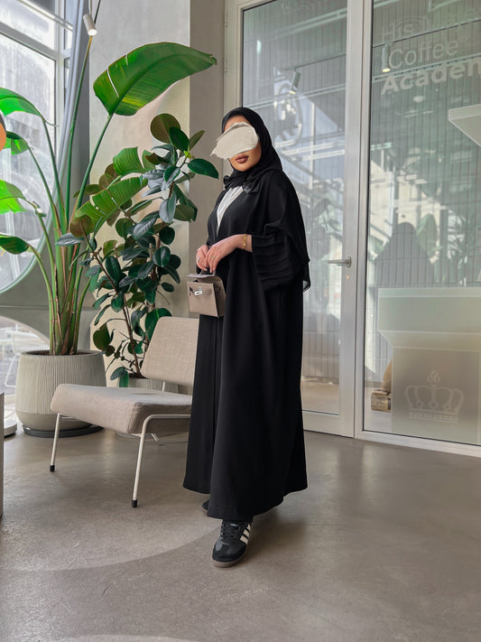 عبايه ساده مع قميص - 2