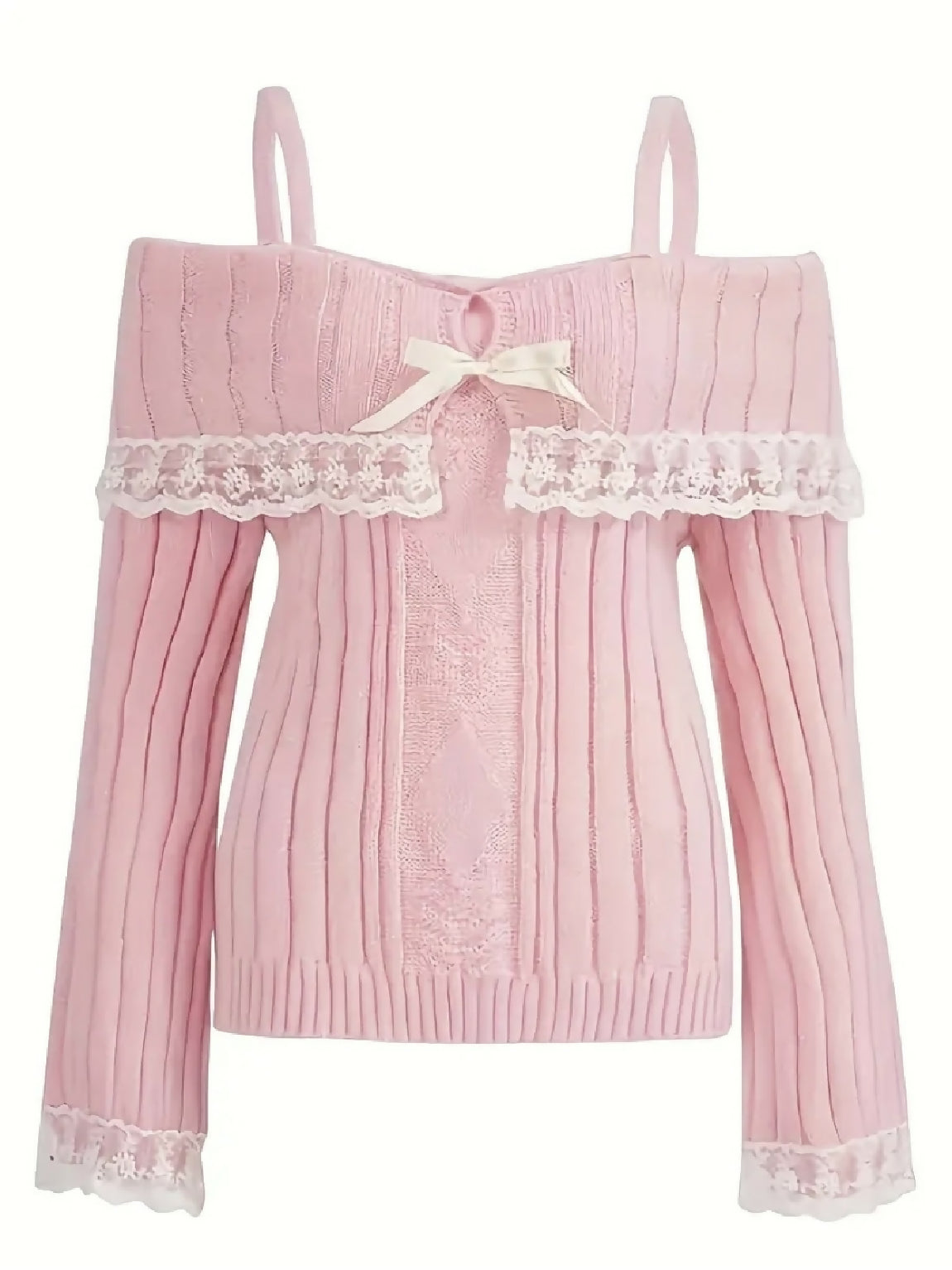 VEMO | Lace Off-the-Shoulder sweater