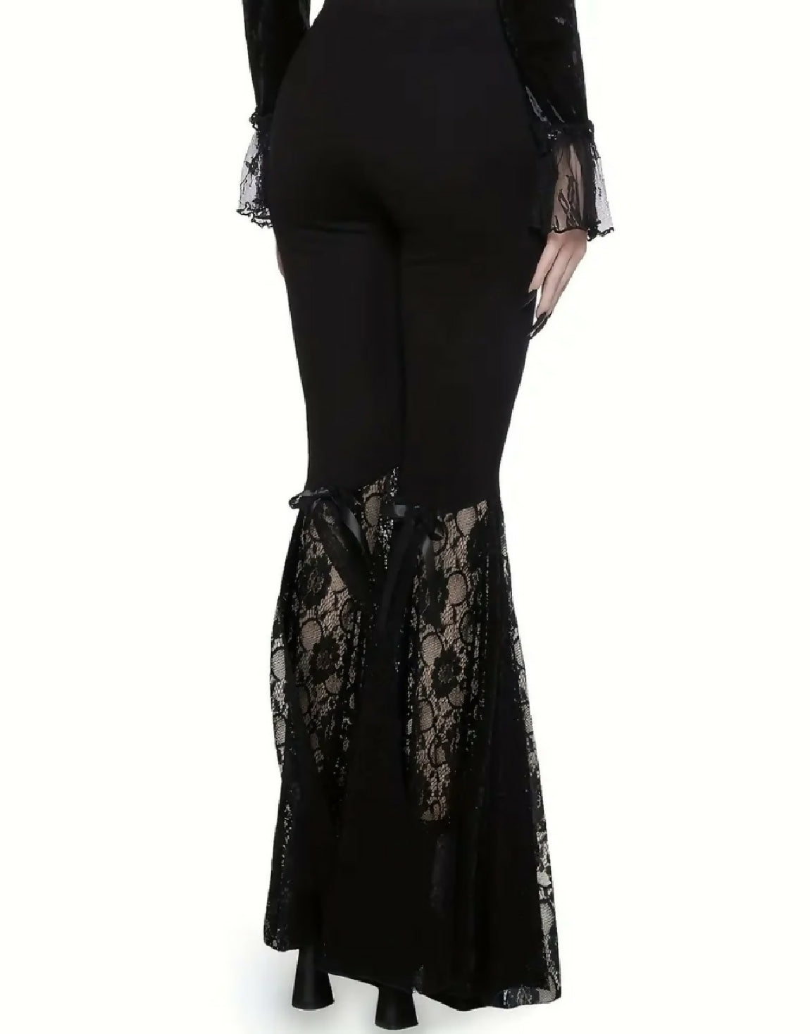VEMO| Gothic wide leg lace pants