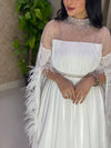 بدلة ريم العرادة أبيض