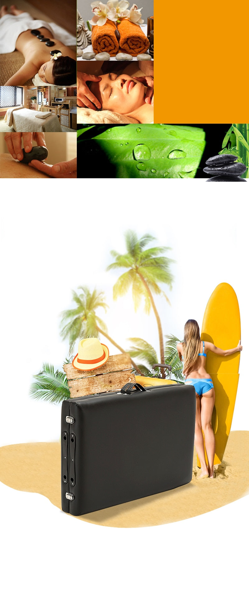سرير مساج متنقل