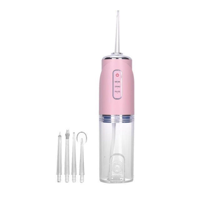 Rechargeable Water Flosser Dental Water Jet Water Tank tooth Cleaner intelligent punch USB 220ML