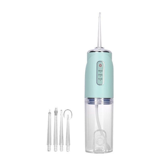 Rechargeable Water Flosser Dental Water Jet Water Tank tooth Cleaner intelligent punch USB 220ML
