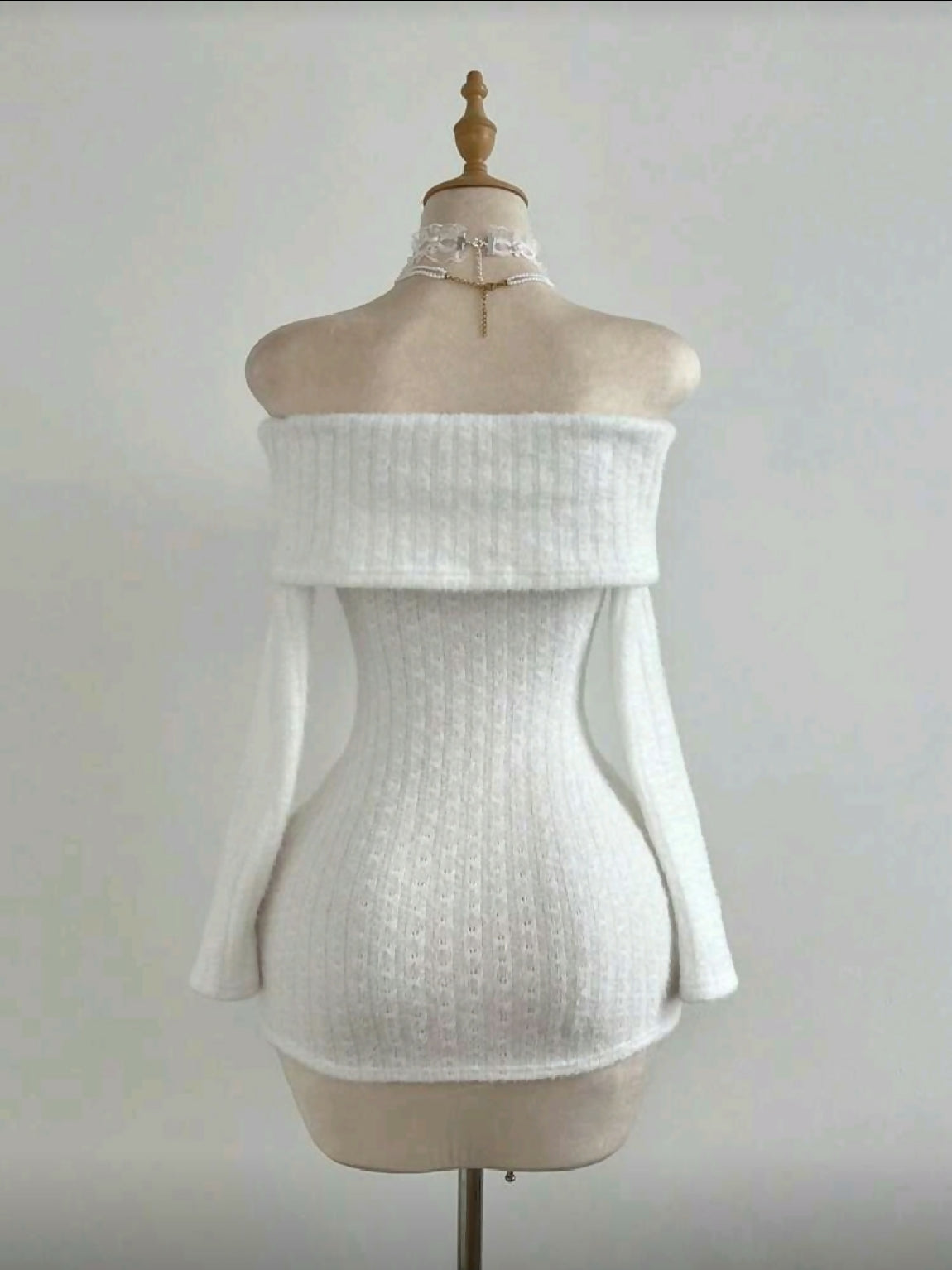 VEMO|pink bow knit minidress