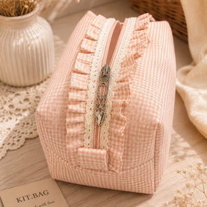 Blush Ruffle Pouch