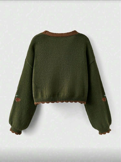 VEMO|fairycore flower sweater