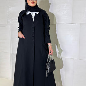 عبايه ساده مع قميص