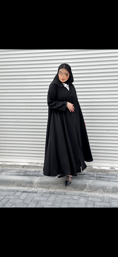 عبايه ساده مع قميص - 1