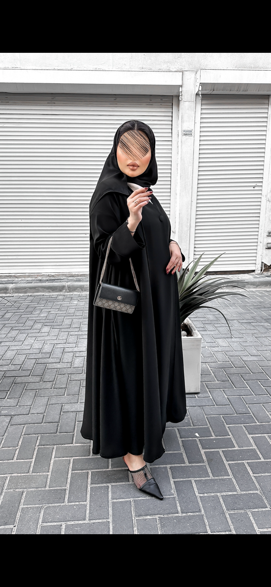 عبايه ساده مع قميص - 2