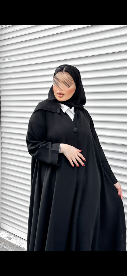 عبايه ساده مع قميص - 4
