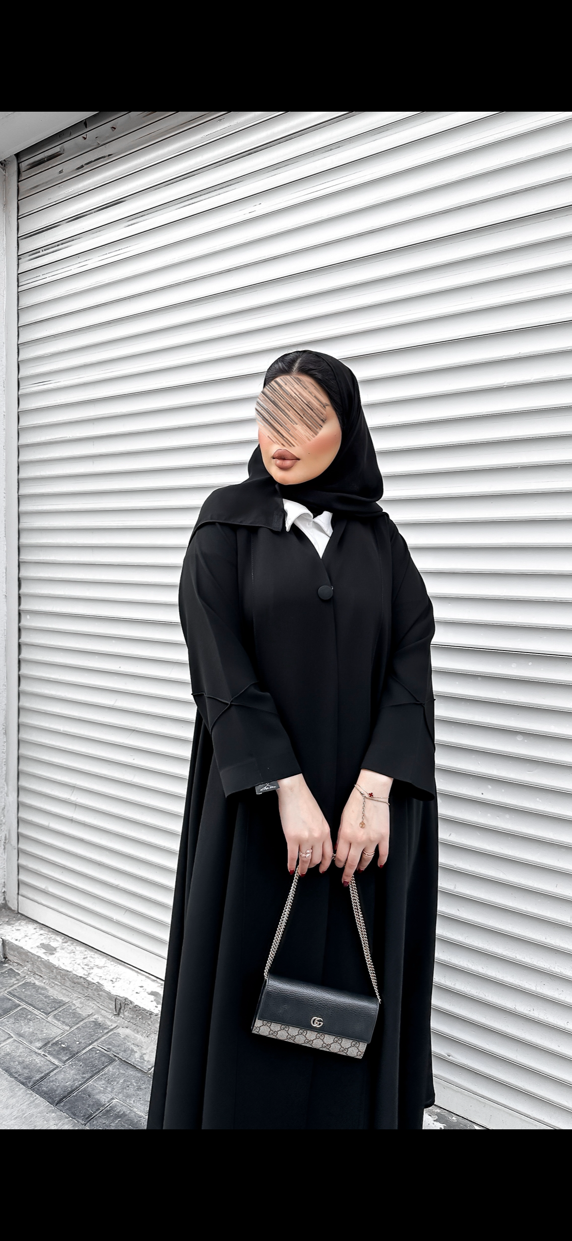 عبايه ساده مع قميص - 3