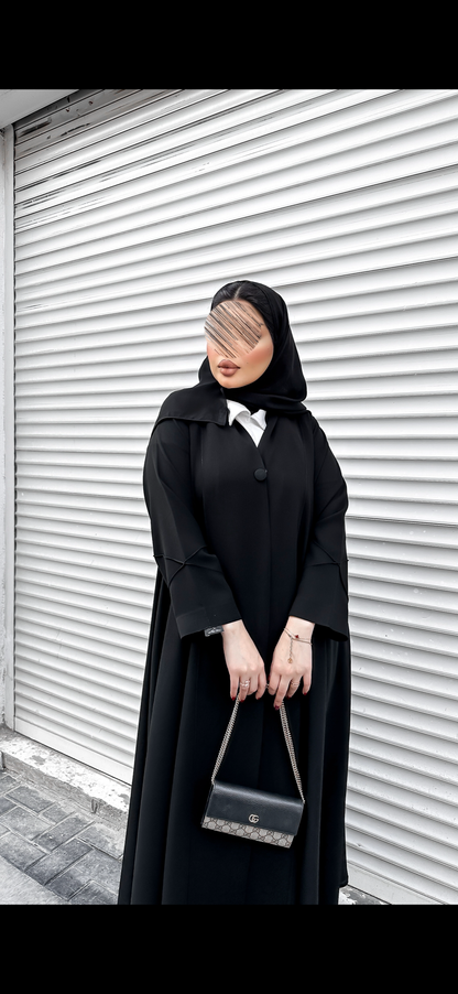 عبايه ساده مع قميص - 3