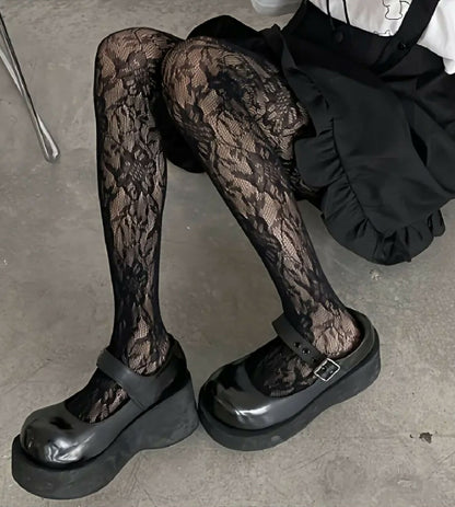 VEMO| Women's Lace Transparent Tights