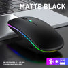 Tablet Phone Computer Bluetooth Wireless Mouse Charging Luminous 2.4G USB Wireless Mouse Portable Mouse