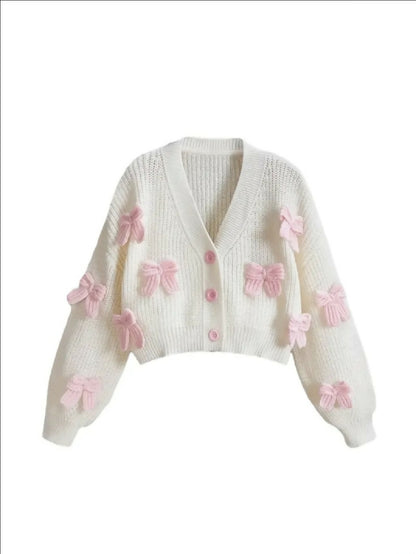 VEMO|Pink bow sweater