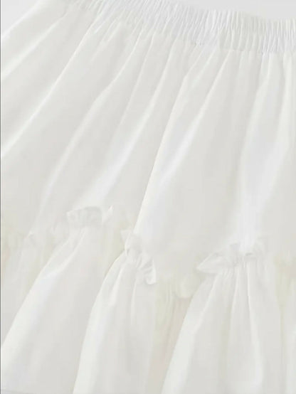 VEMO | Ruffled Tiered Midi Skirt