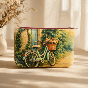 Bicycle makeup pouch