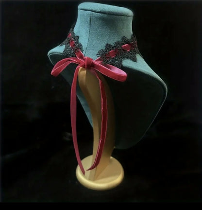 VEMO| Elegant Gothic Lace Choker Necklace