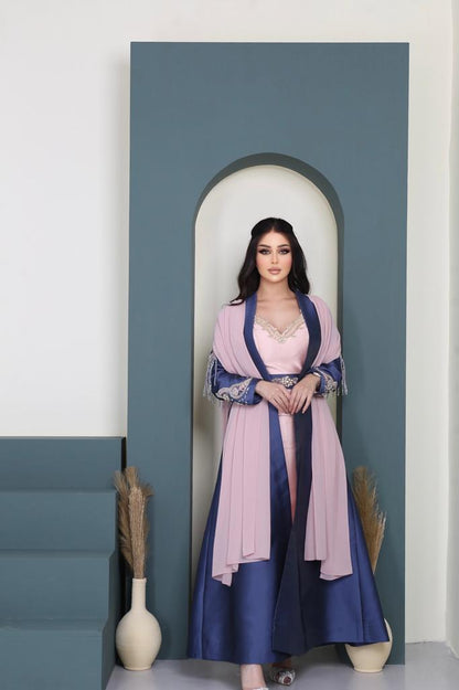 فستان سهره من قطعتين خام ميكادو نحو اليد