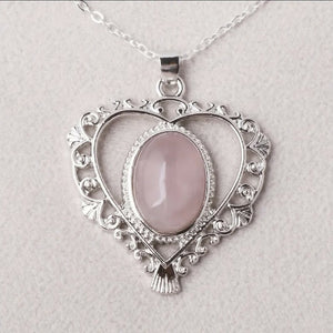 VEMO| Vintage pink stone necklace