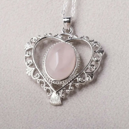 VEMO| Vintage pink stone necklace