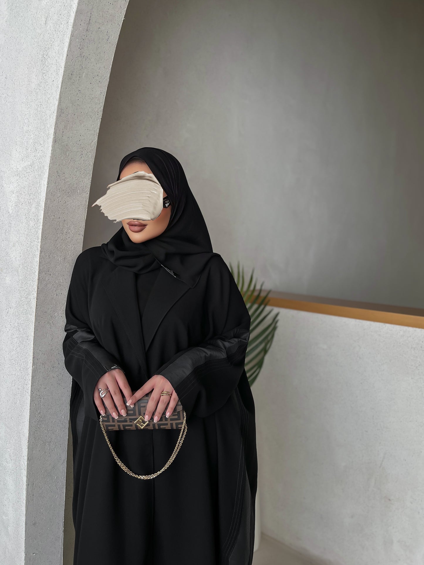 عبايه ساده قصه قطريه - 3