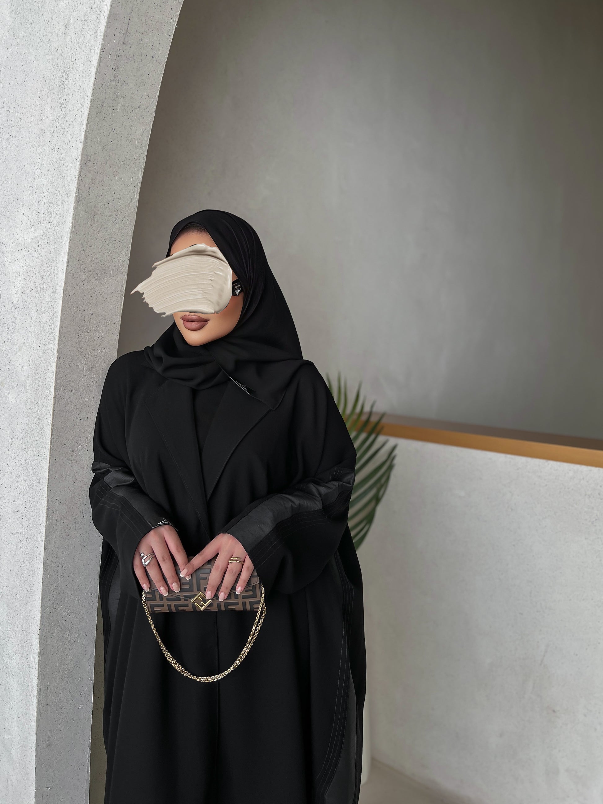 عبايه ساده قصه قطريه - 3