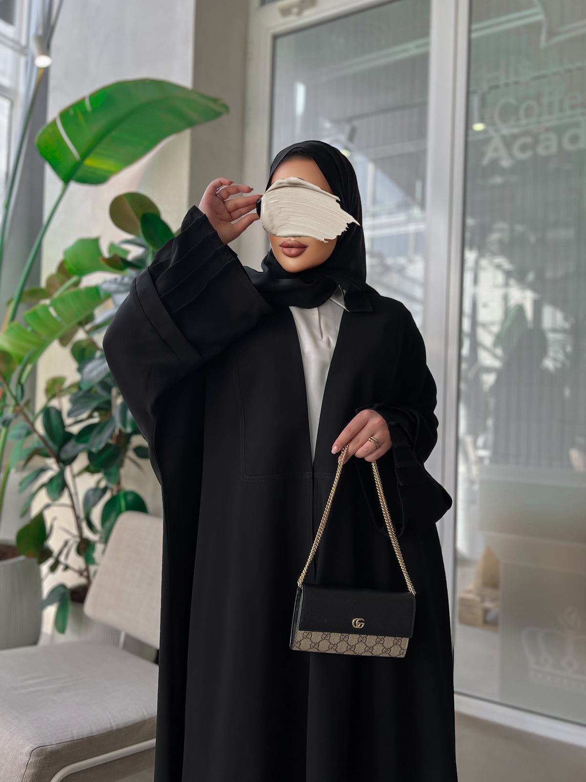 عبايه ساده مع قميص - 3