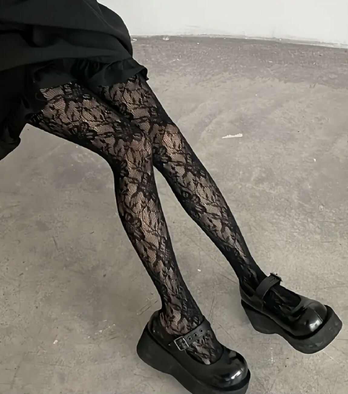 VEMO| Women's Lace Transparent Tights