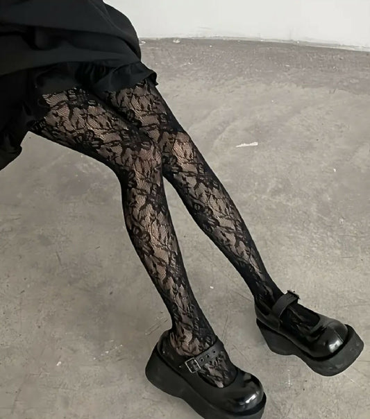 VEMO| Women's Lace Transparent Tights
