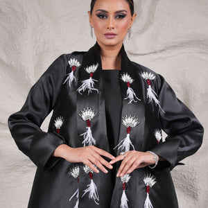 جاكيت شك احجار مع ريش